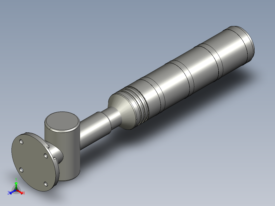 Q-Light三色灯-0427-002正等轴测图