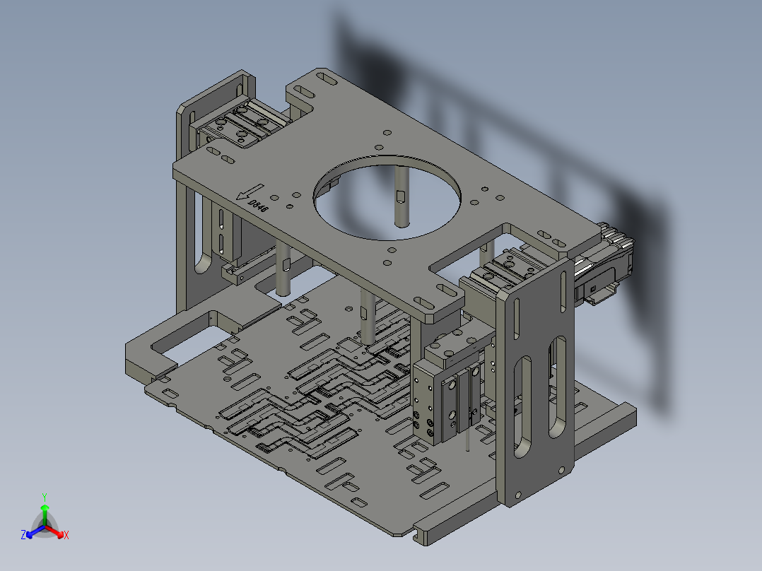 BPM-D846D847三冲二轨下料正等轴测图