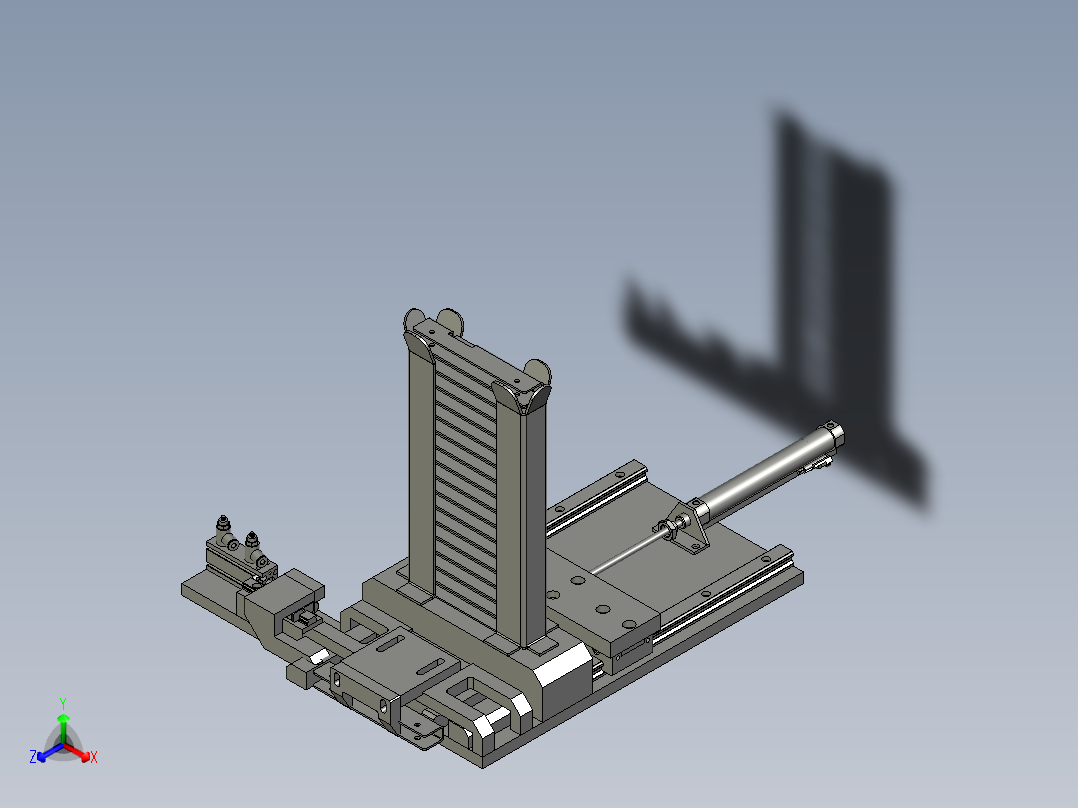 彈夾上料组合件2正等轴测图
