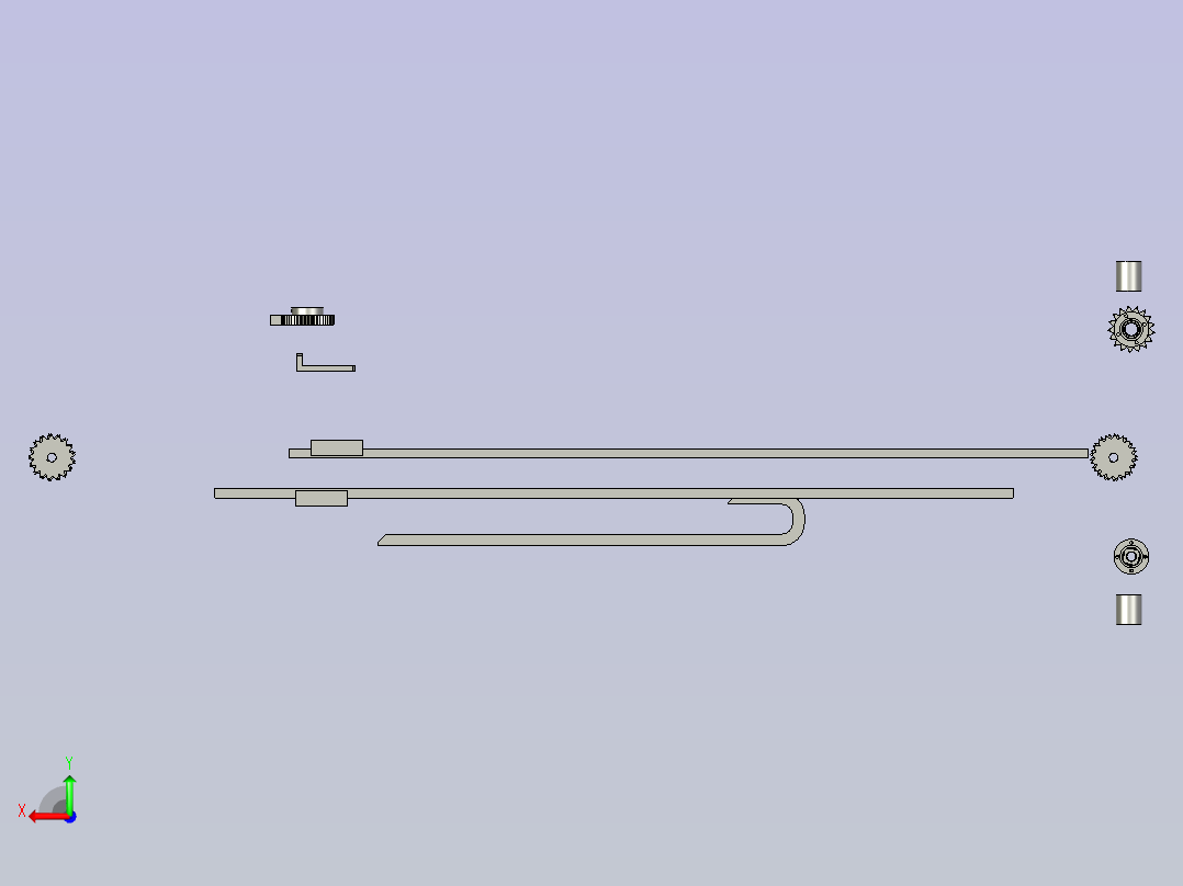 升降组件后视图