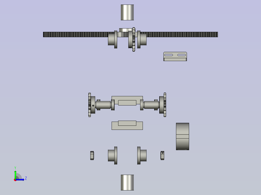 升降组件左视图