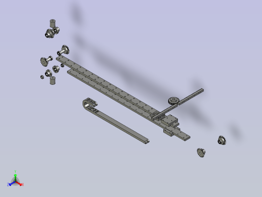 升降组件正等轴测缩略图