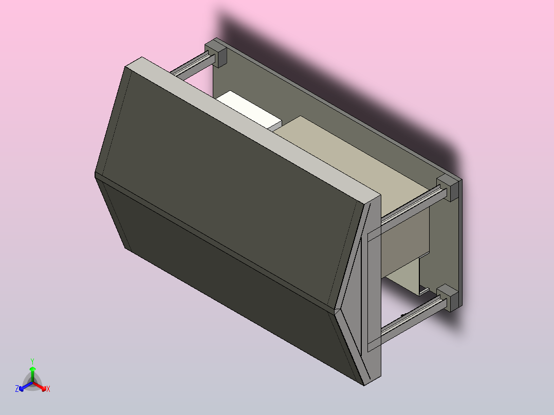 T8 LED防水外壳主视图