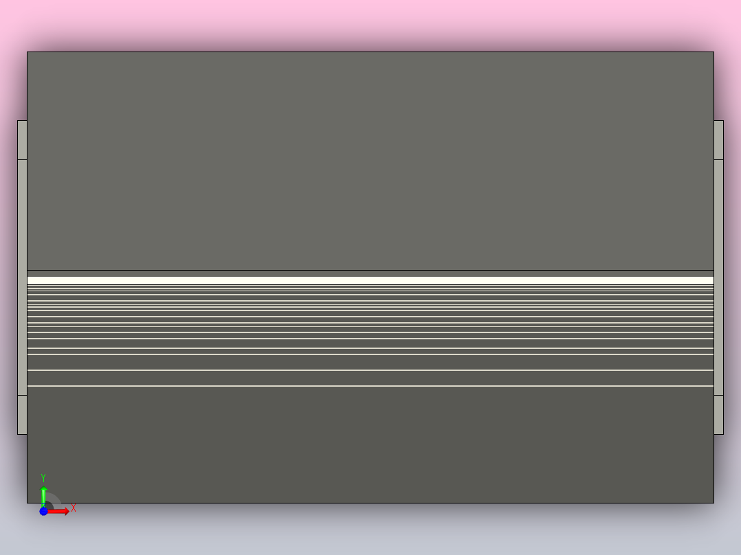 T8 LED防水外壳前视图
