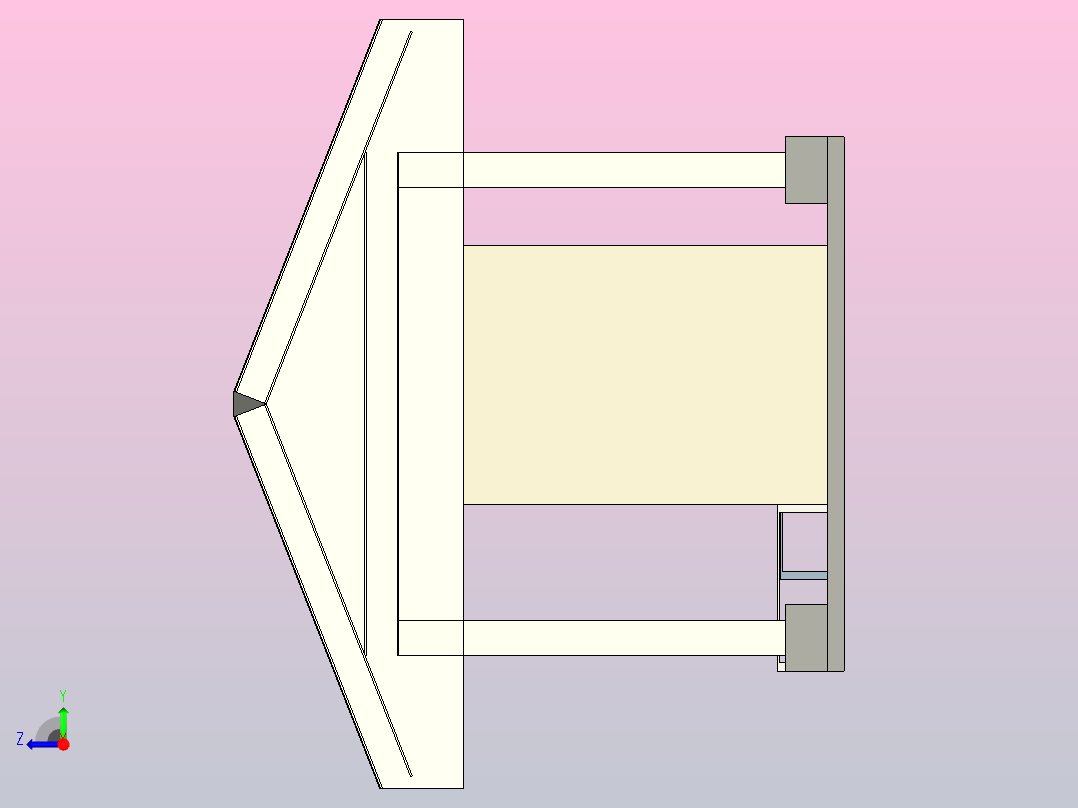 T8 LED防水外壳右视图