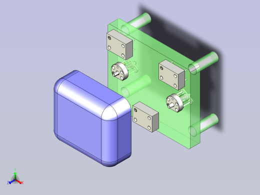 一款孔基准-定位机构3D数模