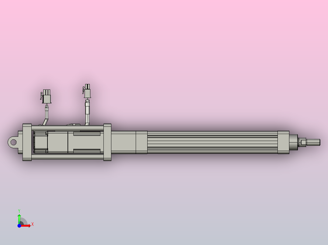 轻载电动缸TPA-ESR25-1002C-L150-M-CB-W-P10-C3前视图