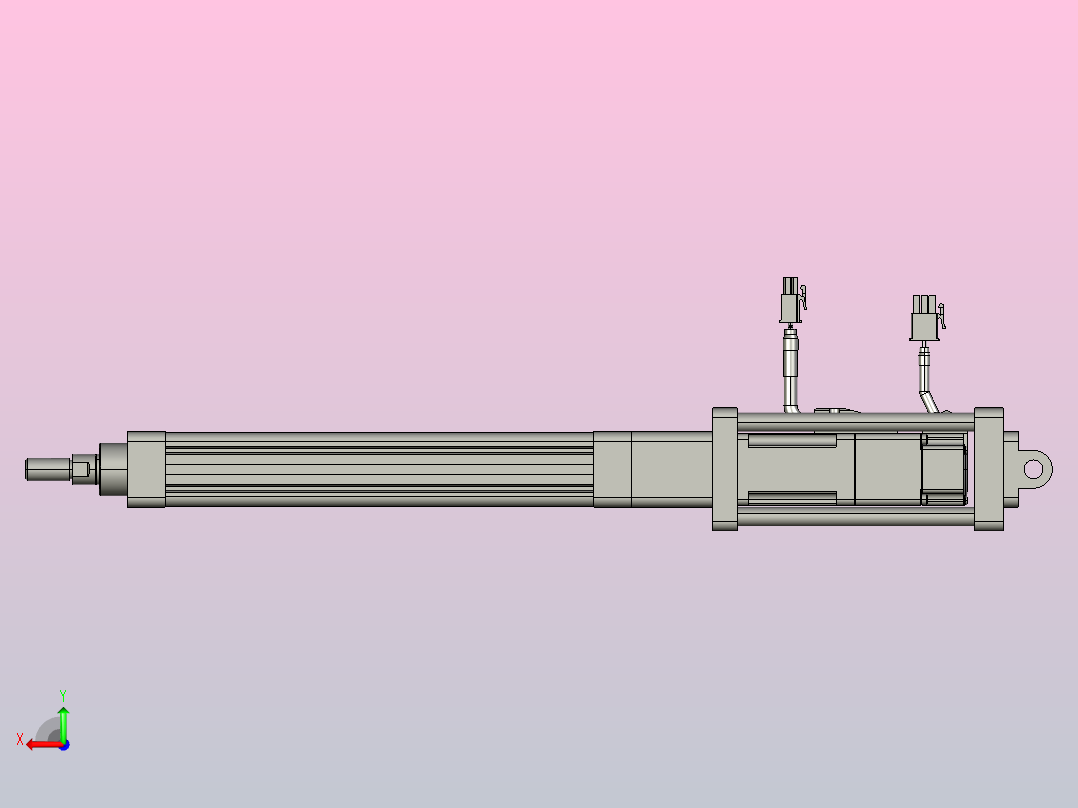 轻载电动缸TPA-ESR25-1002C-L150-M-CB-W-P10-C3后视图