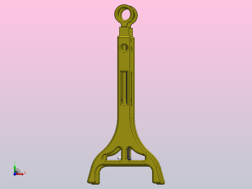 可折叠围栏结构3D图纸 Solidworks设计前视缩略图