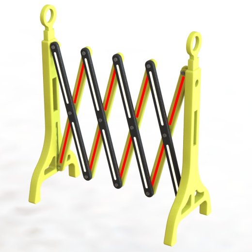 可折叠围栏结构3D图纸 Solidworks设计缩略图
