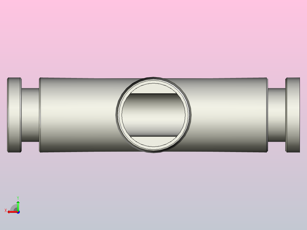 化油器 T 型接头后视图