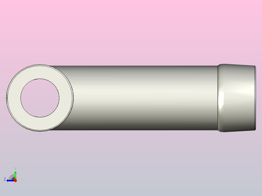 化油器 T 型接头右视图