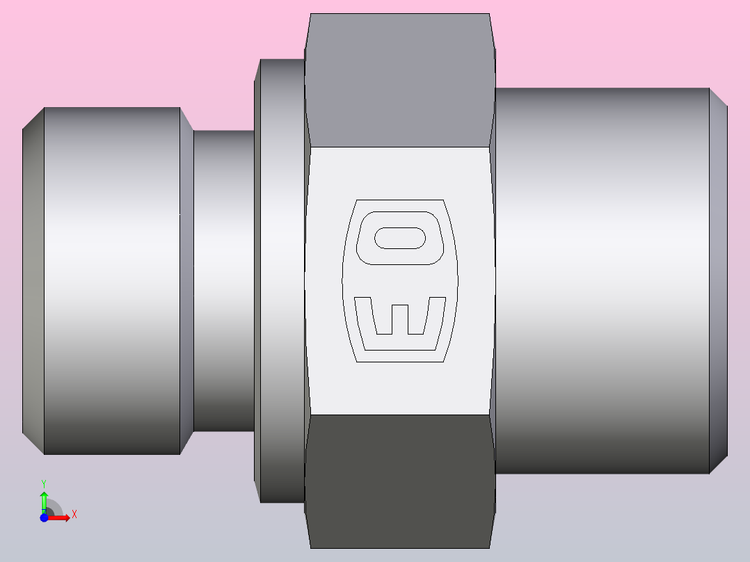 公螺柱连接器GE12SM71X前视图