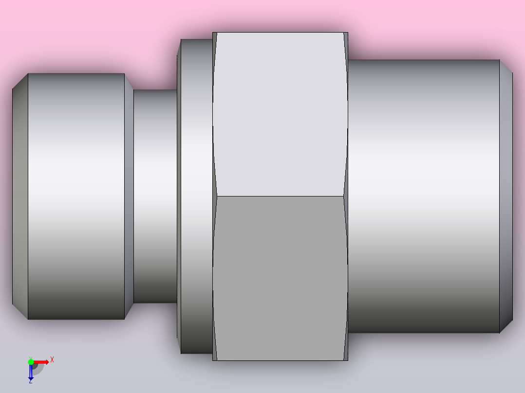公螺柱连接器GE12SM71X俯视图