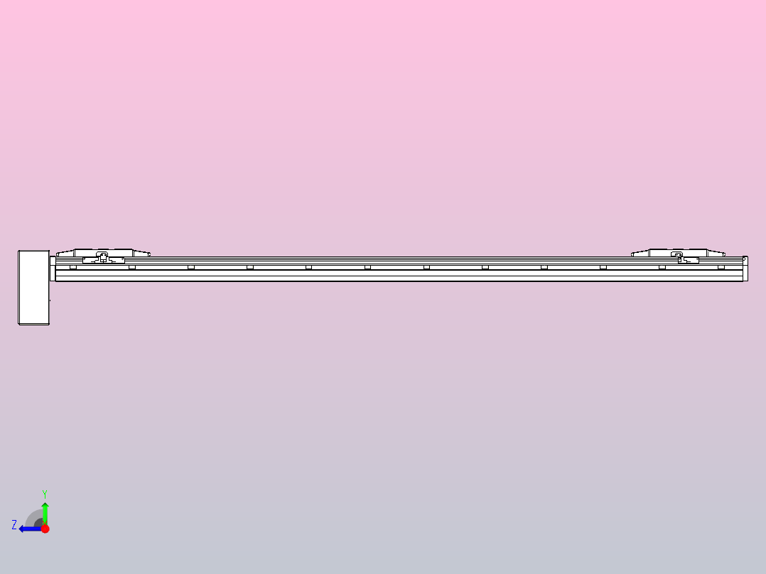 皮带直线轴双滑块型TPA-GCBS-150-P80-L600-RP-M75-N3右视图