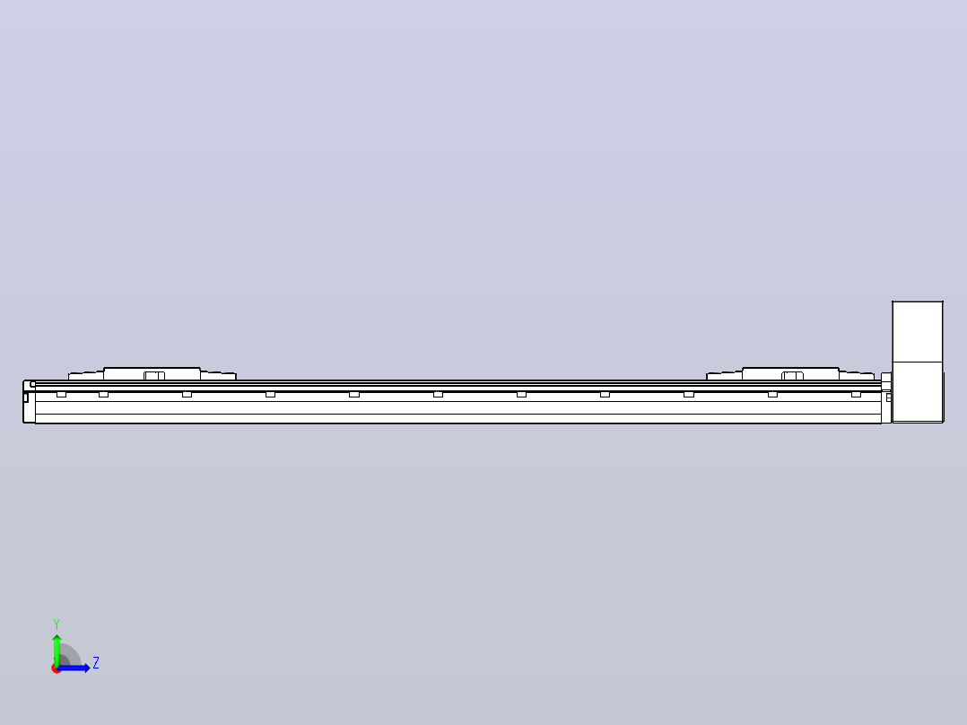 皮带直线轴双滑块型TPA-GCBS-120-P70-L275-LU-M20-N3左视图