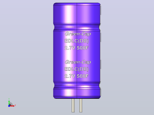 500F 2.7V电容器SAMWHA前视缩略图