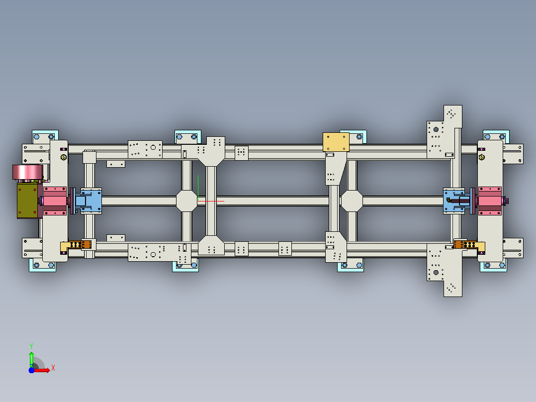 JH476F021-S（地板总成翻转检查夹具）前视图