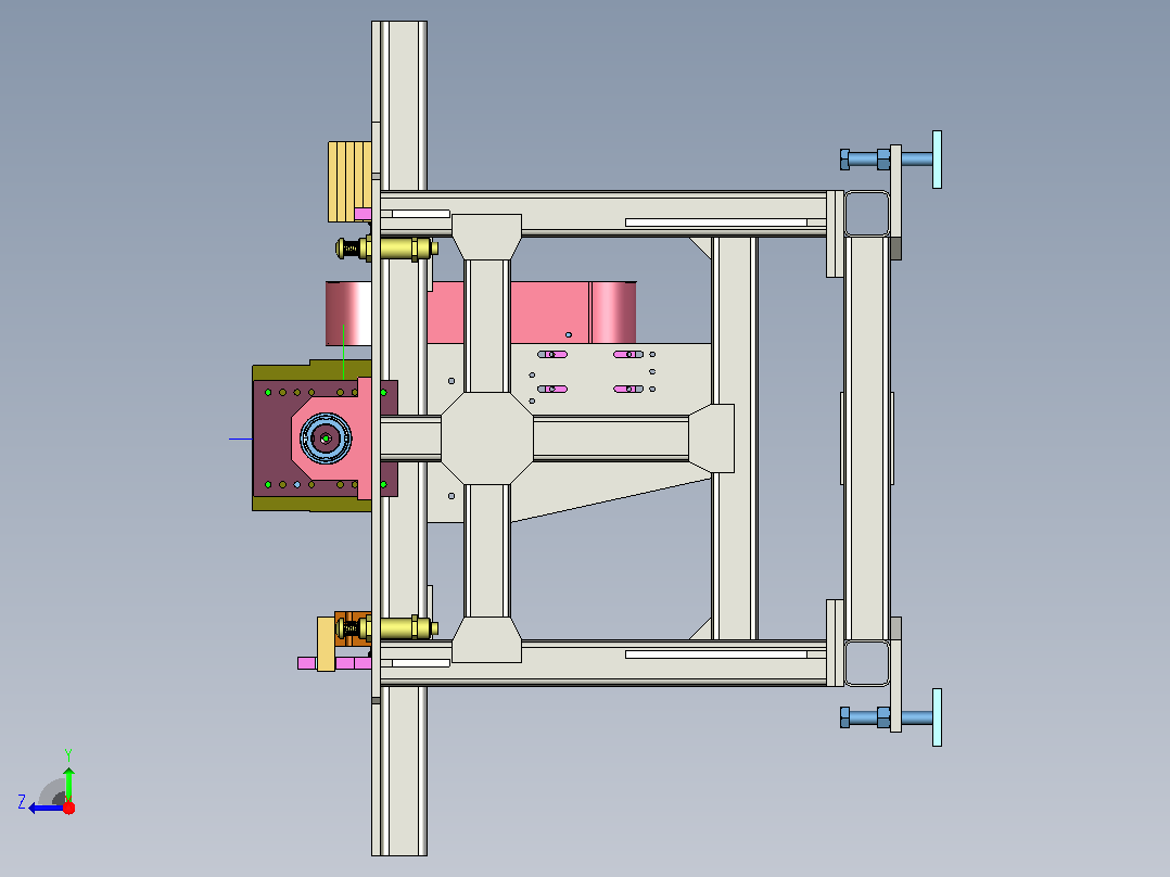JH476F021-S（地板总成翻转检查夹具）右视图