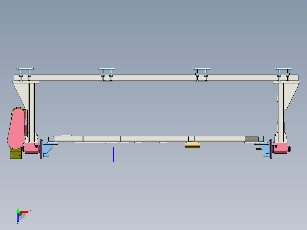 JH476F021-S（地板总成翻转检查夹具）俯视图