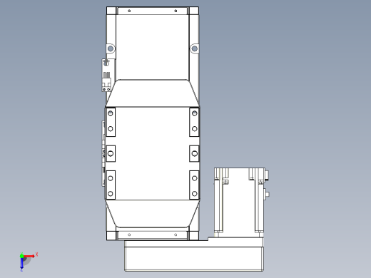 滚珠丝杠直线轴内置导轨TPA-GCR-150-2010C-L100-ML-M75-N3俯视缩略图