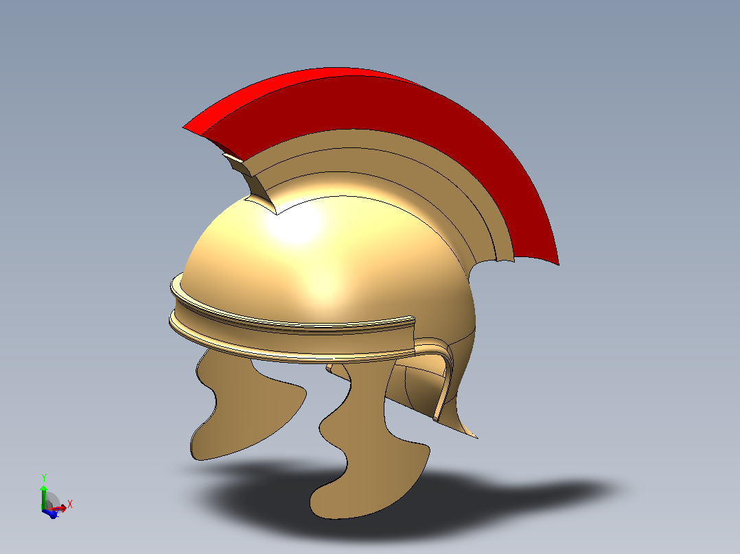 罗马头盔主视图