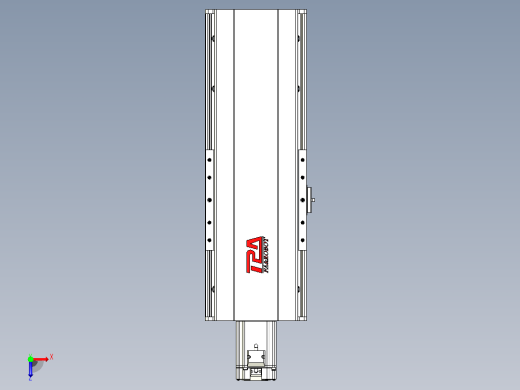 日规模组半封闭丝杆TPA-HNR-202D-2510C-L200-M-C-P75-N3俯视缩略图
