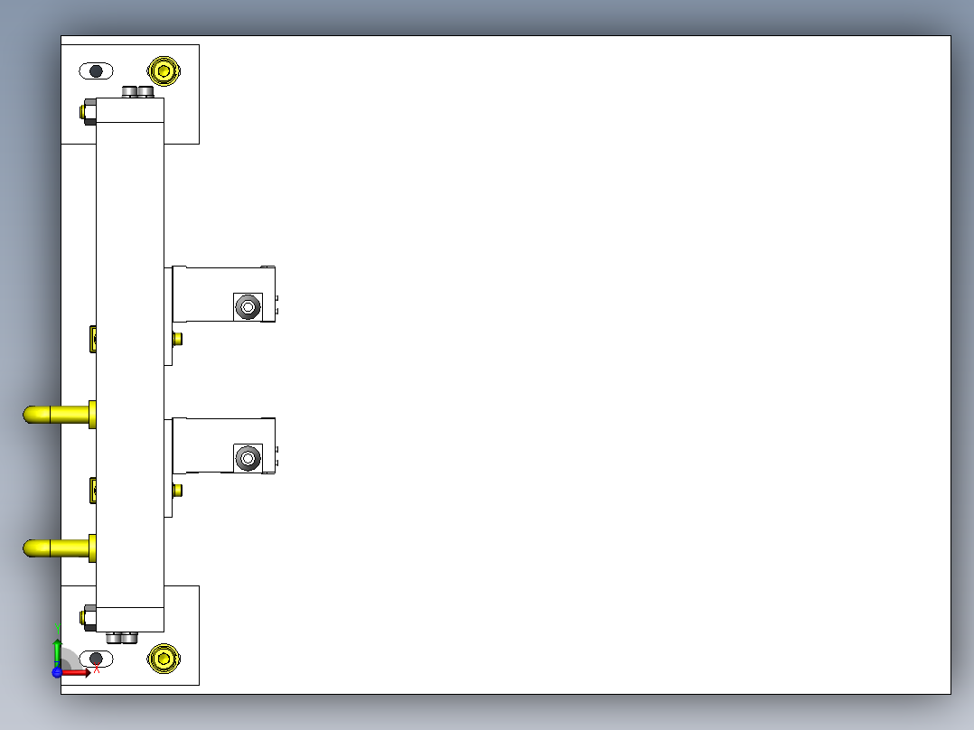 测量位置阶段机构俯视图
