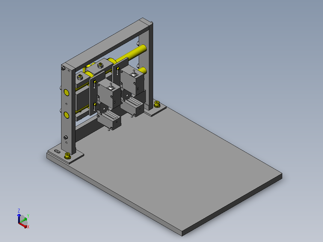 测量位置阶段机构正等轴测图