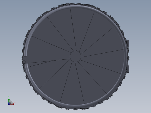 Thang Xoan螺旋楼梯简易模型3D图纸 Solidworks设计前视缩略图