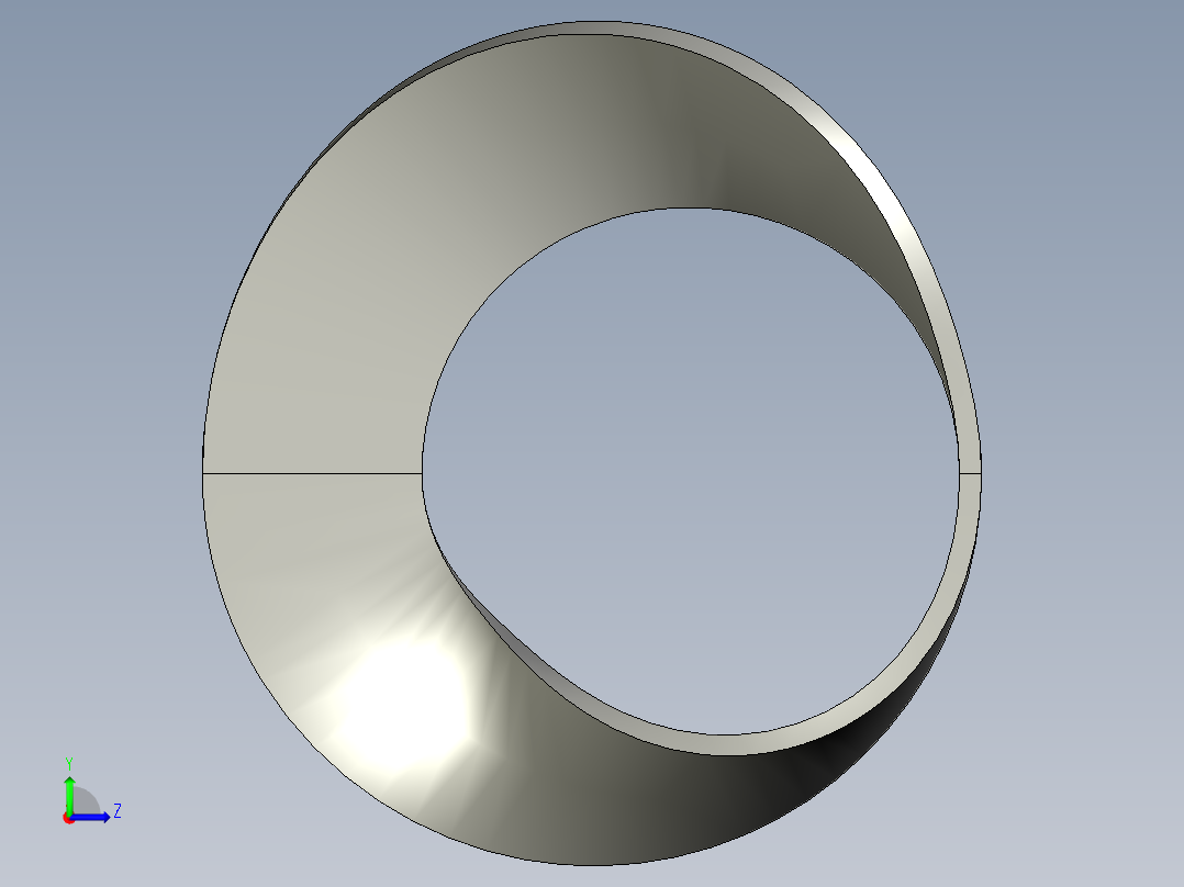 莫比乌斯带左视图