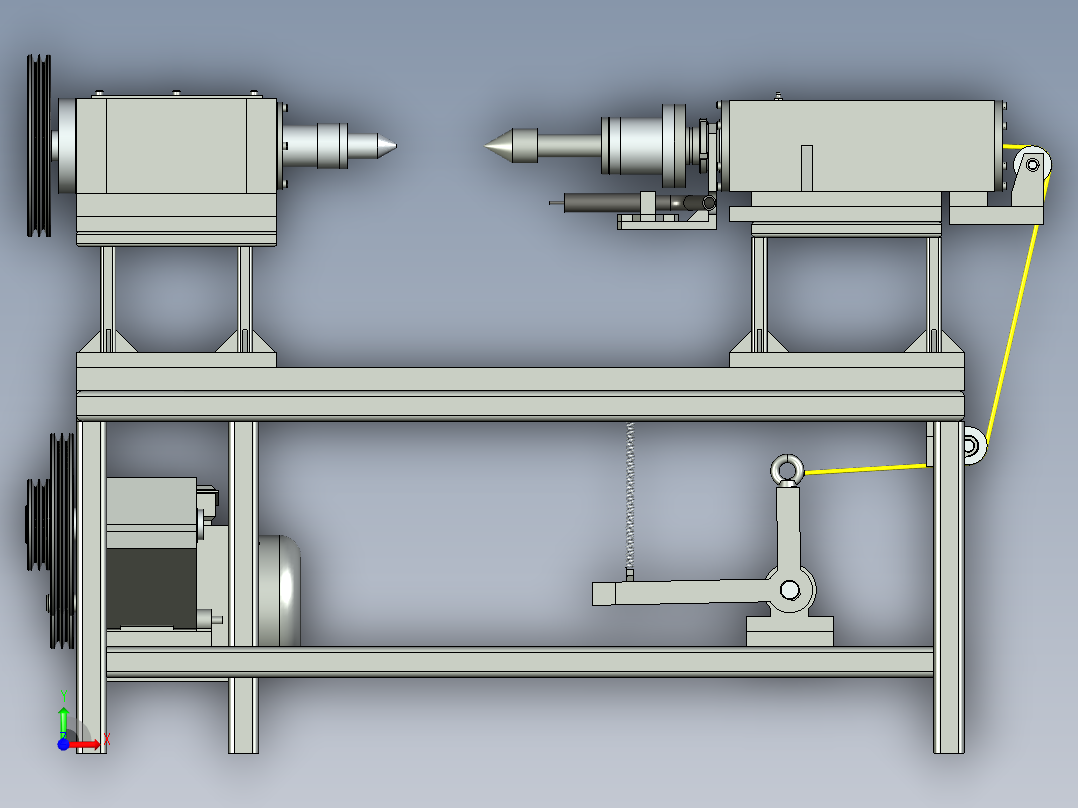 立式焊机前视图