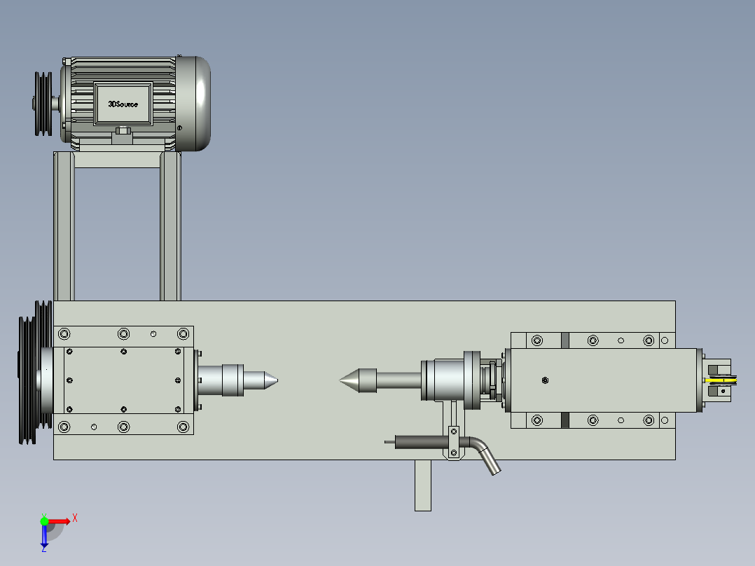 立式焊机俯视图