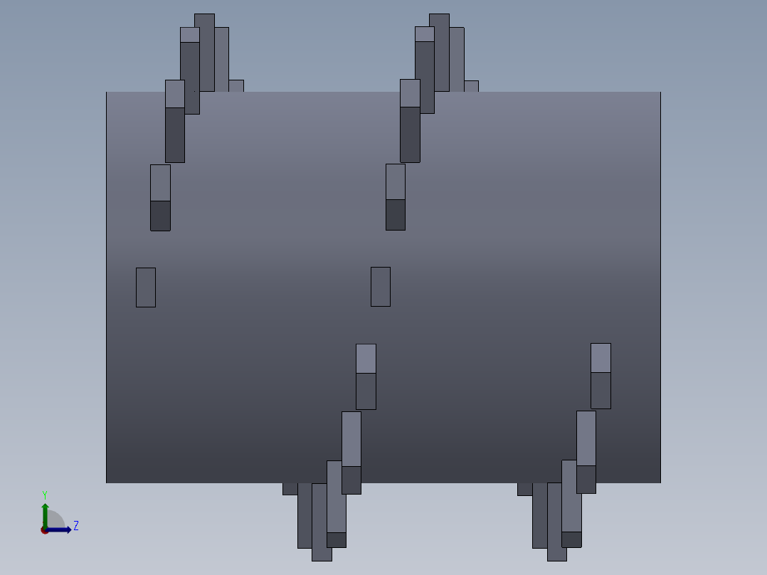 装配体螺旋阵列左视图