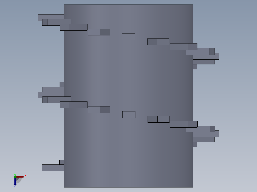 装配体螺旋阵列俯视图