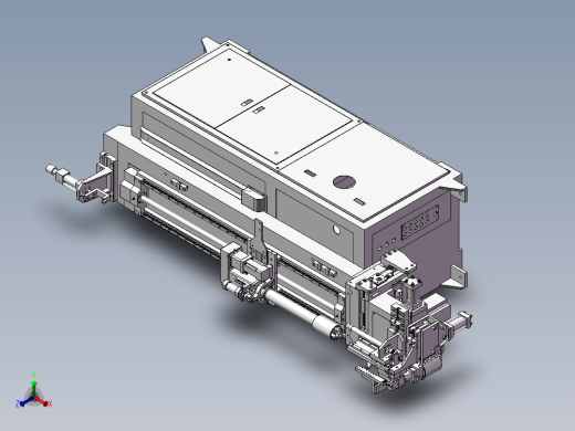 数控弯管机3D模型图纸 BB198 机械设计参考资料设计素材正等轴测缩略图