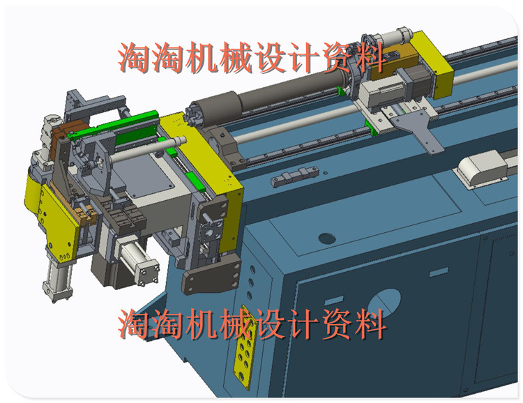 数控弯管机3D模型图纸 BB198 机械设计参考资料设计素材