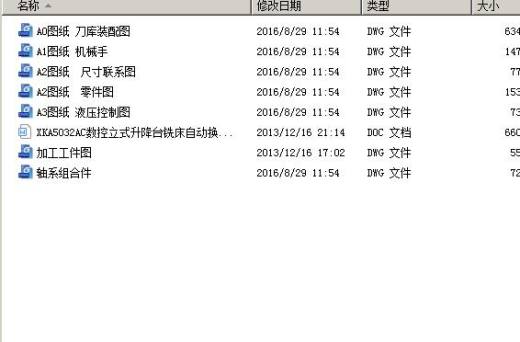 XKA5032AC数控立式升降台铣床自动换刀装置（刀库式）设计缩略图