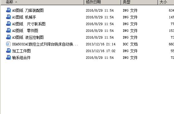 XKA5032AC数控立式升降台铣床自动换刀装置（刀库式）设计