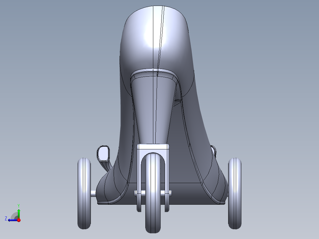 汽车高跟鞋右视图