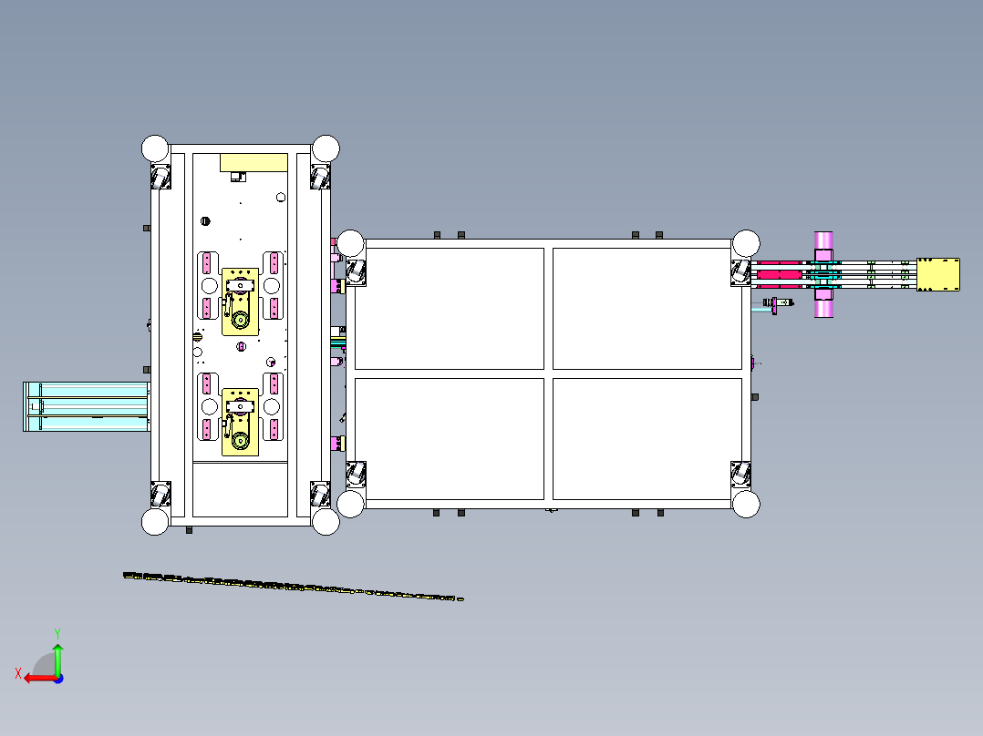 A10_微电机转子抛光入介子防油圈一体机后视图