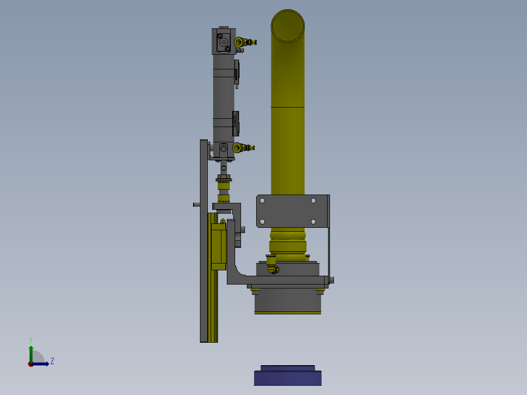 M4 异物吸取机构左视图