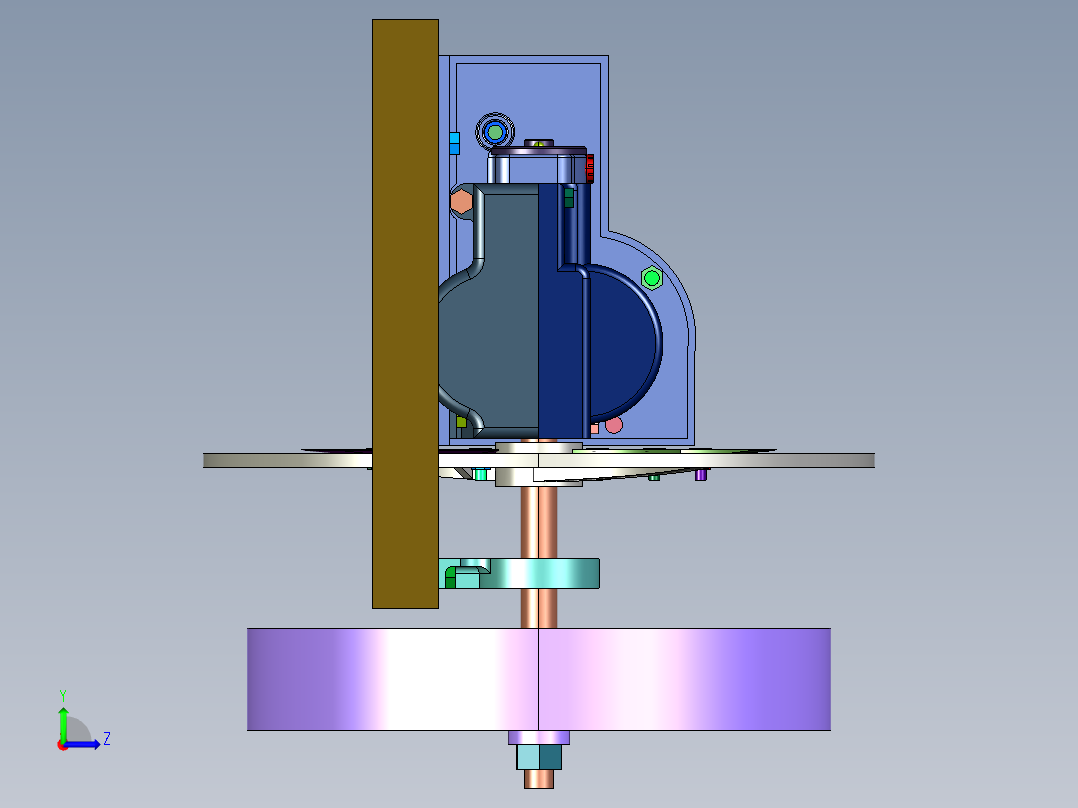 高速杂草清理器左视图