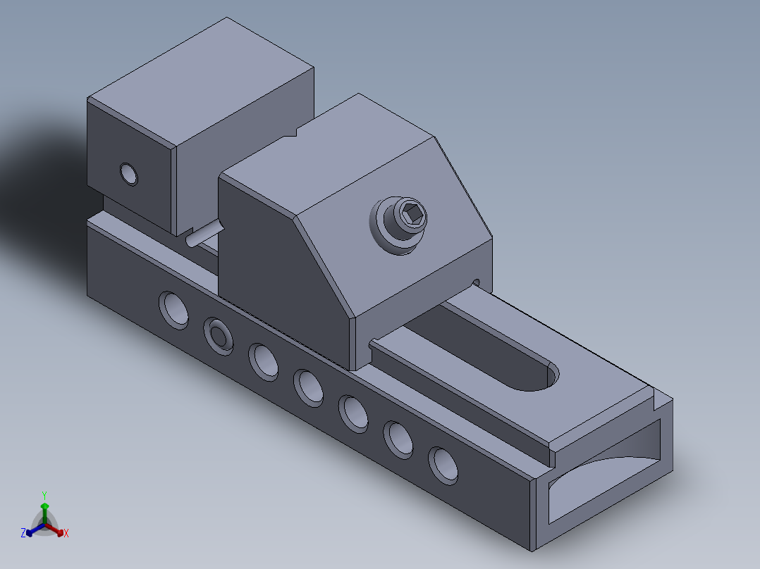 精密刀具制造商虎钳-SMALL PTV 1.875-3-1.175-6.SLDPRT正等轴测图