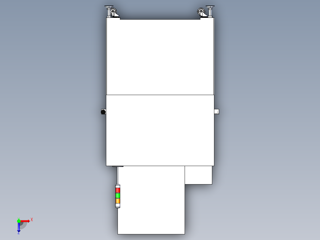 SMT自动贴条码机俯视图