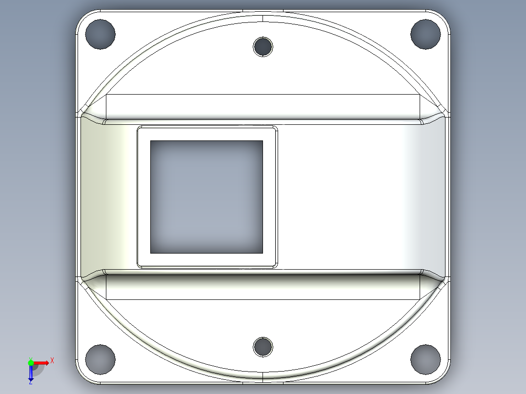 型材-BR 45X45 FLOOR MOUNT BASE KJN45BASE俯视图