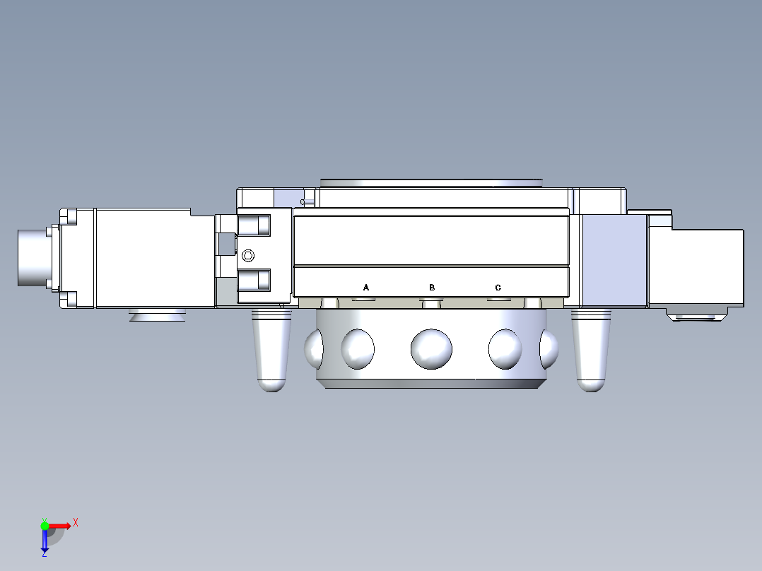 零点快换系统俯视图