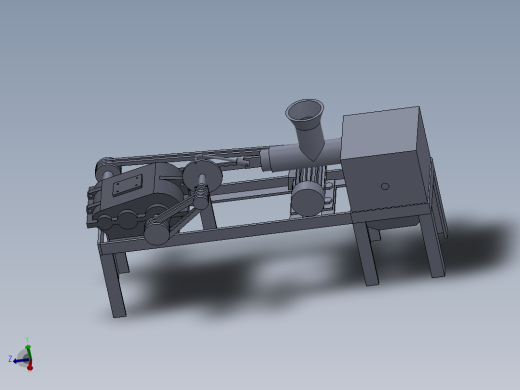小型家用青皮核桃去皮机的设计【脱皮机】三维SolidWorks