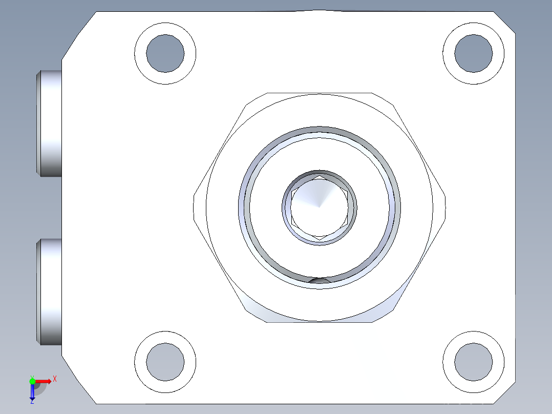 KOSMEKLHA0650-CR-Q15多系列多零件图纸模型俯视图