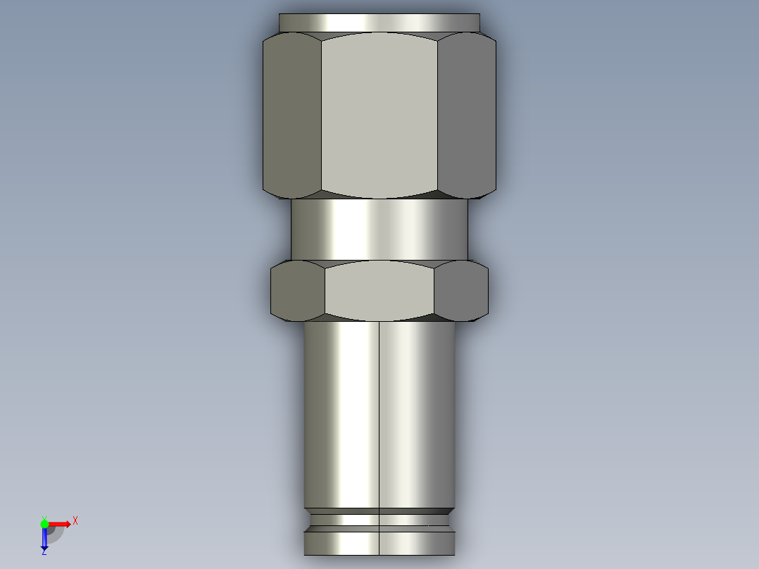 卡套式工业通用硬管接头12-10_trbu-s俯视图